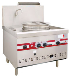 Gasen Sie dämpfender Ofen-kommerziellen einzelnen Dim Sum-Dampfer 950 x x 1050 (810+450) Millimeter