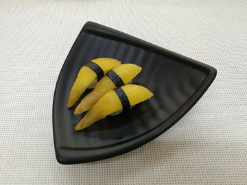Nachgemachtes Porzellan-Essgeschirr stellt schwarzes Gewicht 344g der Farbdreieck-form-Längen-20cm ein