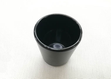 Schwarzes Farbtee-Schalen-nachgemachtes Porzellan-Essgeschirr stellt Gewicht 168g Dia7.6cm H9.2cm ein