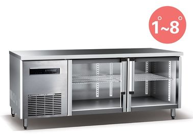 Gekühlte Arbeits-Tabelle für der Küchen-660L das Handelsventilator-Abkühlen kühlschrank-des Gefrierschrank-R134a