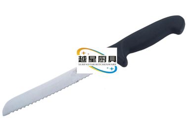 25cm Edelstahl-Kochgeschirr, Westart-Brot-Messer mit schwarzem Kunststoffgriff