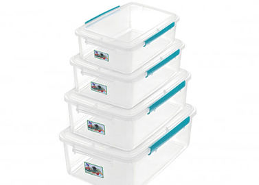 Klare Plastikfrischhaltebox mit der Deckel-und Verschluss-Kapazität 0.9L zu 12L widerstehen Temperaturen von -40°C zu +80°C