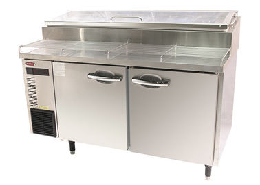 Handelspizza-Vorbereitungs-Kühlschrank mit Kühler-blauer Ray-Beleuchtung der 2 Tür-Luftkühlungs-Undercounter