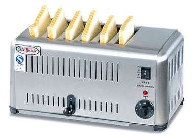 Werbung 6/4 schneiden elektrische Toaster-Snackbar-Ausrüstungs-/Toast-Brot-Maschine