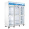 Hohe Leistungsfähigkeits-Werbung 6 Glas-Tür-Kühlschrank-Ventilator, der Doppelkompressor abkühlt