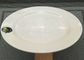 Weißes Porzellan-Essgeschirr stellt breites Gewicht 150g des Kanten-Ronde-Durchmesser-25cm ein