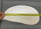 Weiße Melamin-Essgeschirr-Trompete - Shell - formen Sie Gewicht 405g der Teller-Längen-25cm