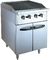 Gas-Lava-Felsen-Grill des Edelstahl-380V mit Kabinett 12KW für Küchen-Ausrüstungen