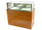 Holz-/Edelstahl-niedriger Glaskuchen-Kühlschrank-Schaukasten/Gebäck-Verkaufsmöbel