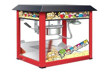 Malerei-Eisen Countertop-Popcorn-Maschine mit organischem Glas für Imbiss-Geschäft