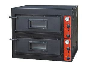 Schwarze Malerei-elektrischer Pizza-Backen-Ofen mit 2 Behälter 910x820x750mm der Schicht-2