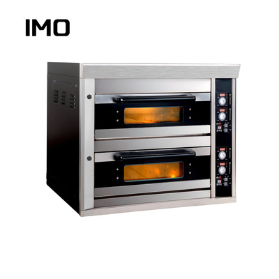 Ideal für Preppy Küche inspirierte Kuchen Ofen 2 Deck 4 Tray kommerzielle Gas-Ofen