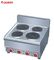 JUSTA-Anti-Spitzen-elektrische Heizplatte-Kocher-Küchen-Ausrüstung 600*650*475mm