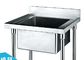 Edelstahl-einzelne Wanne für die Küche, die 700*700*800+150mm, versorgende Wanne wäscht