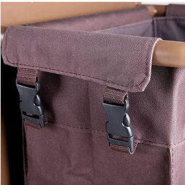 Hotel 3 - Hauswunschwagen, 6" PP Räder Eisenfarbe Braun Zimmer-Service-Ausrüstung