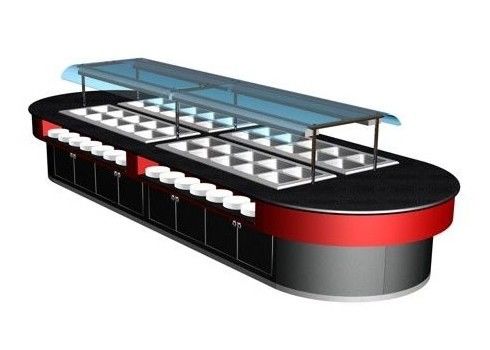 Commercial Buffet Ausrüstung 400L mit Wärmelicht für die Küche Holz glatt heiß 7kw