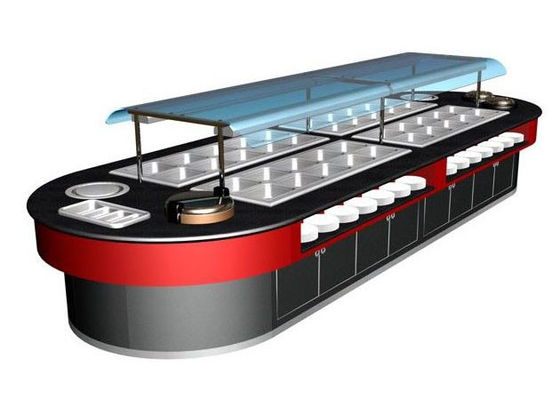 Commercial Buffet Ausrüstung 400L mit Wärmelicht für die Küche Holz glatt heiß 7kw