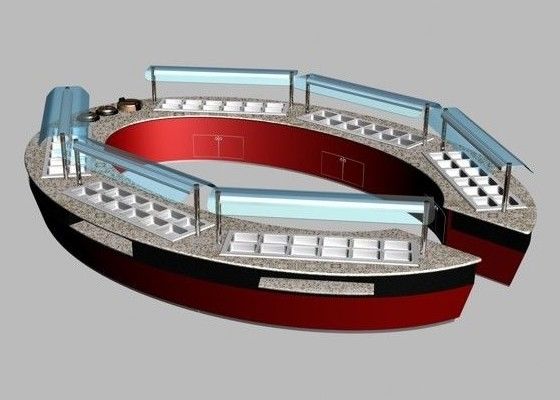 Kommerzielle Buffet-Ausstattung Kombination aus ovaler und runder Form Restaurants Buffettische