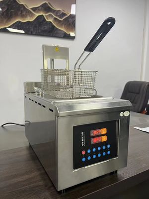Multifunktionale Edelstahl-Tiefbrater Automatische Hebung Öl-Freitmaschine Topf für Hühnerstückchen Pommes Frites Kartoffel Fisch