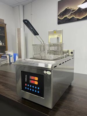 Multifunktionale Edelstahl-Tiefbrater Automatische Hebung Öl-Freitmaschine Topf für Hühnerstückchen Pommes Frites Kartoffel Fisch