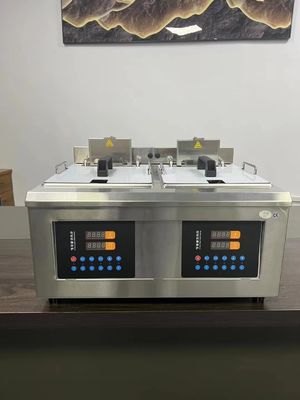 Multifunktionale Edelstahl-Tiefbrater Automatische Hebung Öl-Freitmaschine Topf für Hühnerstückchen Pommes Frites Kartoffel Fisch
