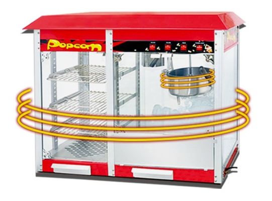 Popcorn-Maschine kommerzielle Popcorn-Maschine kommerzielle automatische Popcorn-Maschine Elektro-Popcorn-Maschine Mais-Popping-Maschine