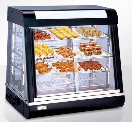 JUSTA Elektrische Glasvitrine Wärmevitrine Wärme Schrank Lebensmittelvitrine Lebensmittelschrank Gewerbliche Küche Ausrüstung Restaurant und Hotel Ausrüstung