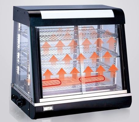 JUSTA Elektrische Glasvitrine Wärmevitrine Wärme Schrank Lebensmittelvitrine Lebensmittelschrank Gewerbliche Küche Ausrüstung Restaurant und Hotel Ausrüstung