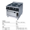 JUSTA New-Art Edelstahl-Küchen-Ausrüstungen 4.8KW png-Gasbrenner mit Ofen